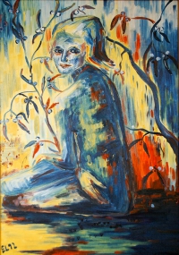 m&auml;dchen mit misteln